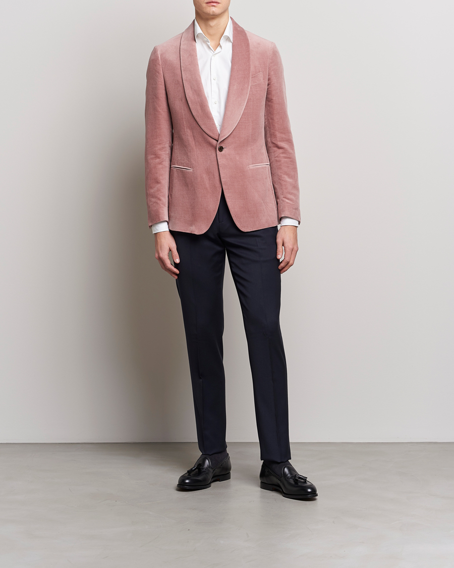 Mies | Pikkutakit | Lardini | Summer Velvet Dinner Jacket Soft Pink