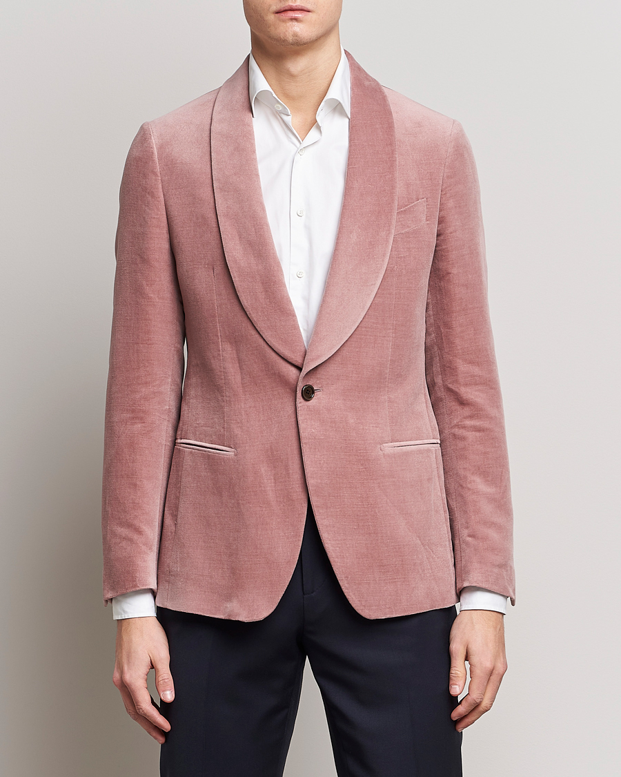 Mies | Pikkutakit | Lardini | Summer Velvet Dinner Jacket Soft Pink