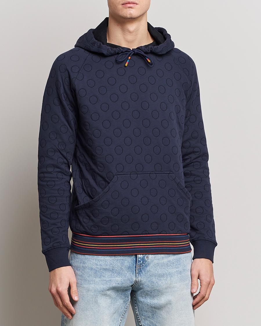 Mies | Puserot | Paul Smith | Jacquard Hoodie Navy