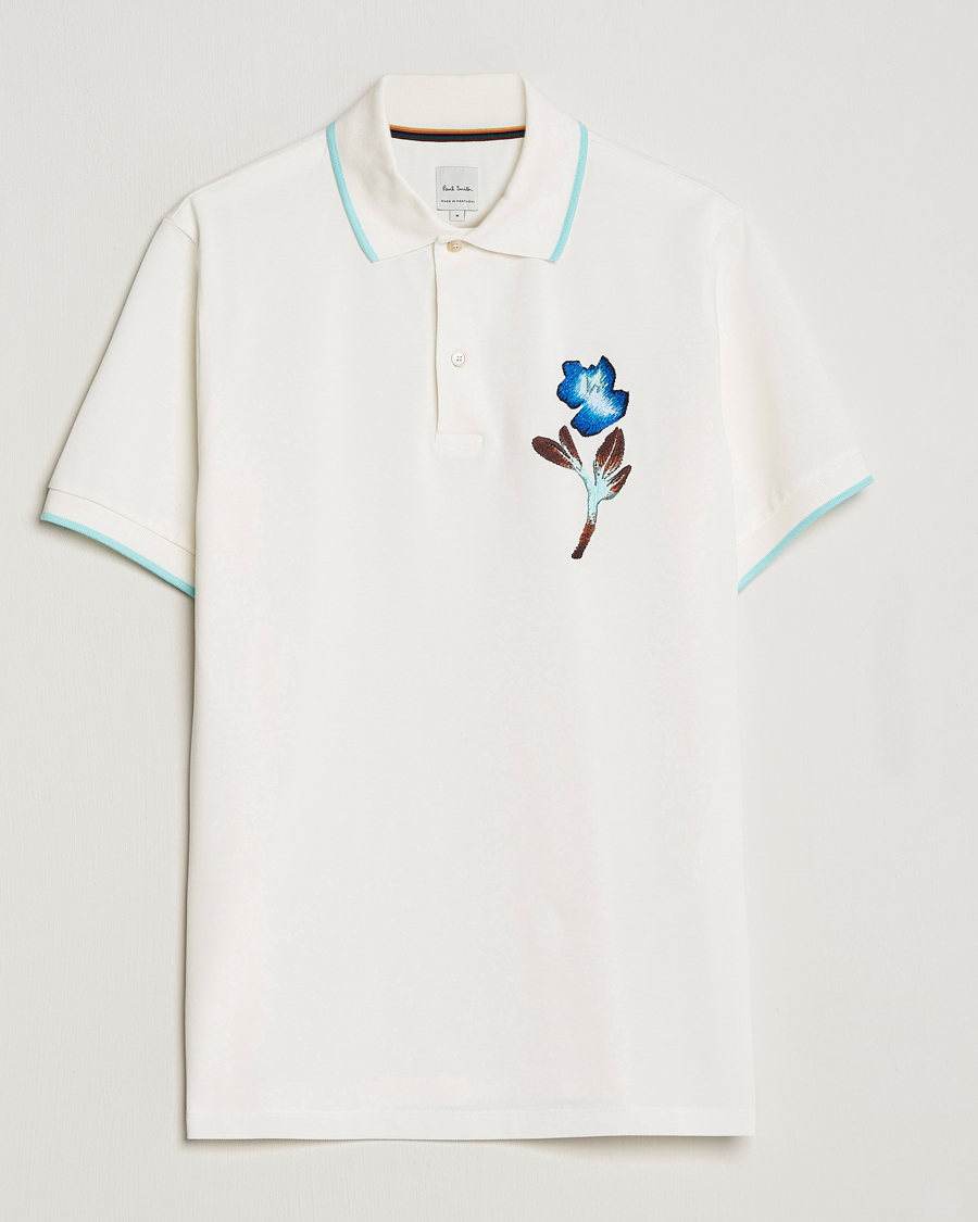 Mies | Pikeet | Paul Smith | Floral Polo White