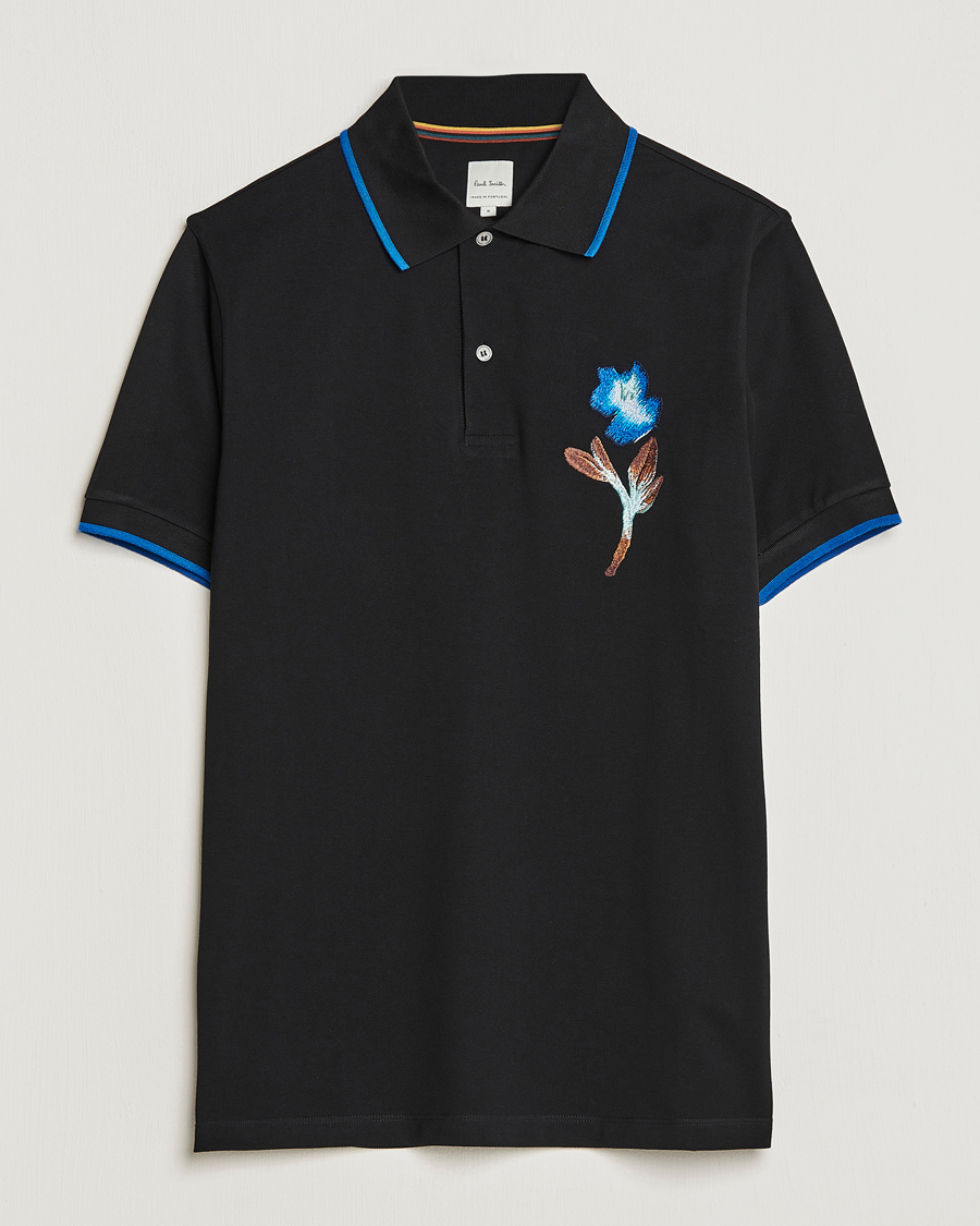 Mies | Pikeet | Paul Smith | Floral Polo Black