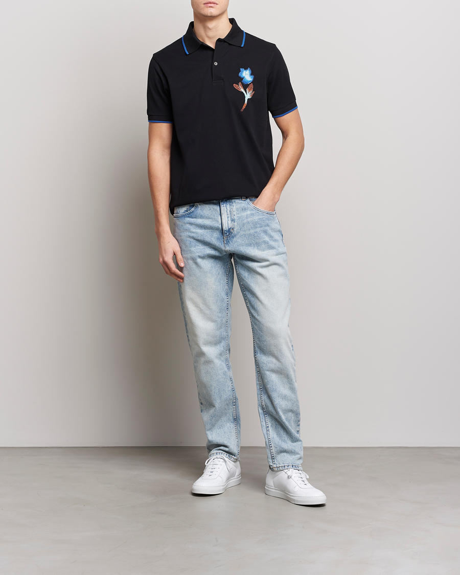 Mies | Pikeet | Paul Smith | Floral Polo Black