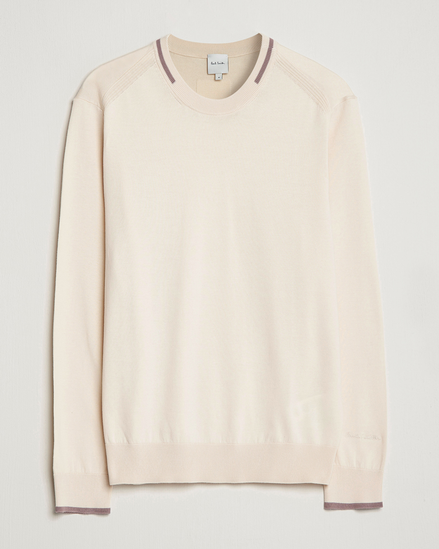 Mies | Puserot | Paul Smith | Organic Cotton Knitted Sweater Off White