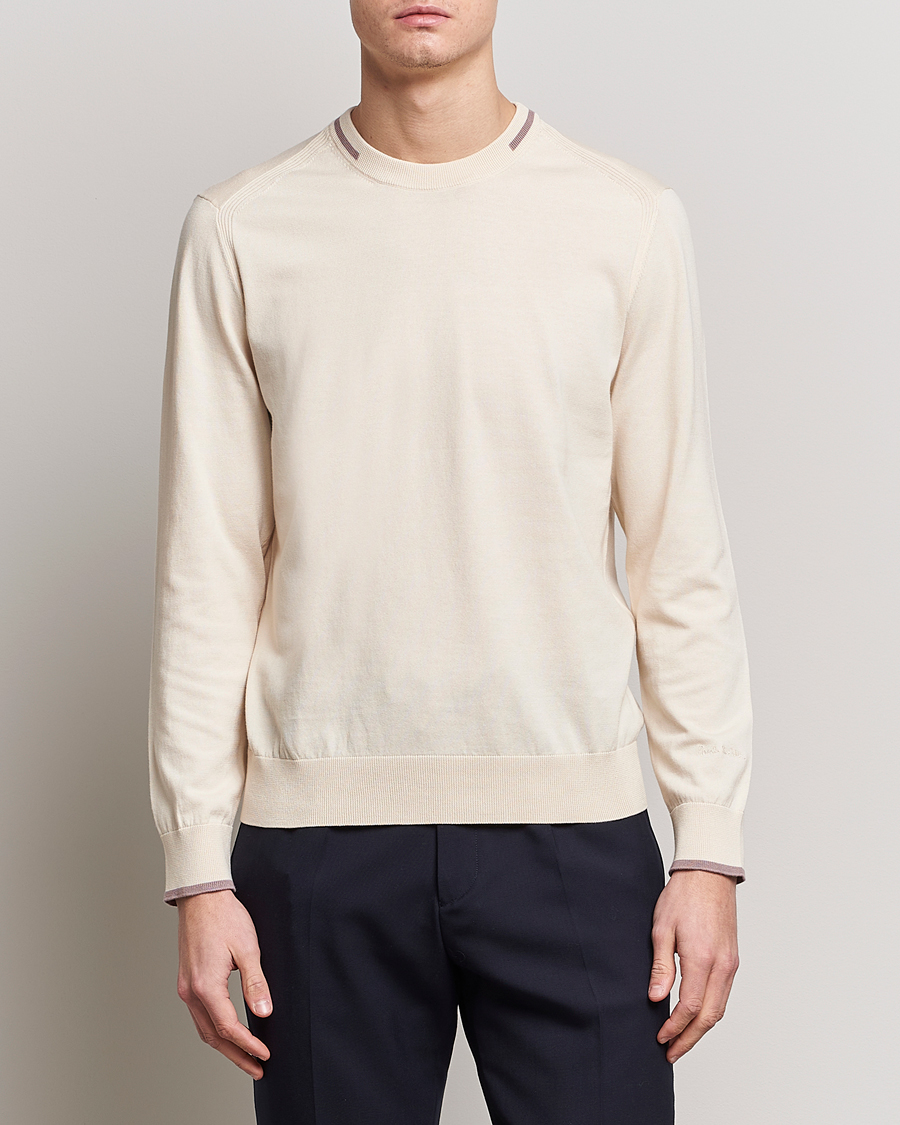 Mies | Puserot | Paul Smith | Organic Cotton Knitted Sweater Off White