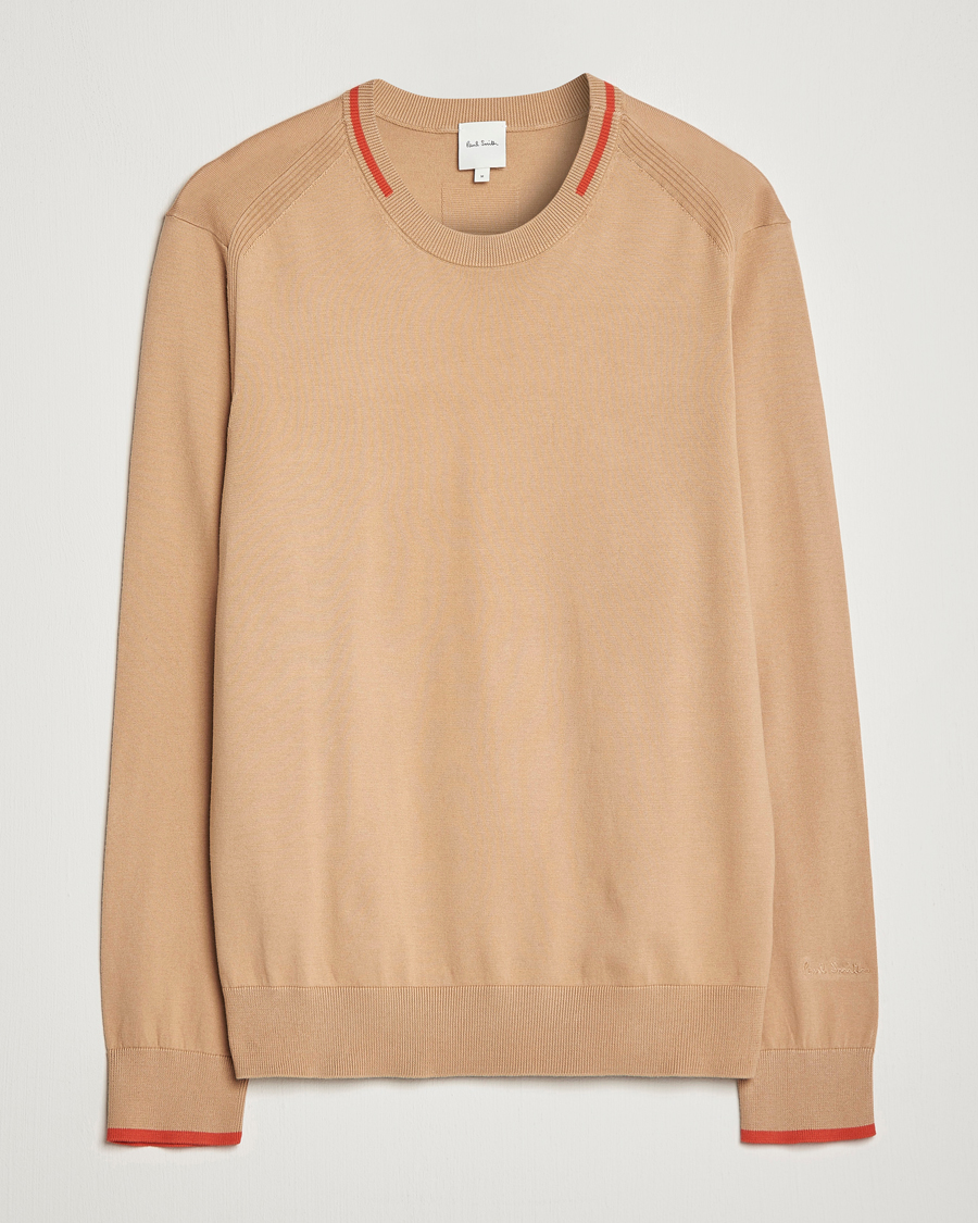 Mies | Puserot | Paul Smith | Organic Cotton Knitted Sweater Light Beige