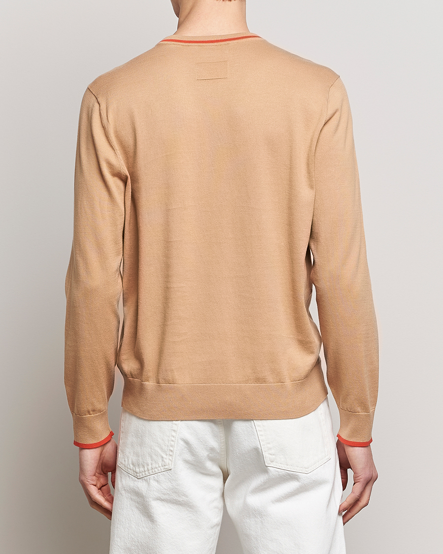 Mies | Puserot | Paul Smith | Organic Cotton Knitted Sweater Light Beige