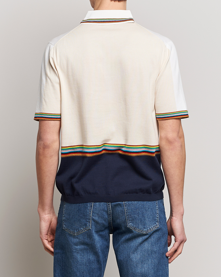 Mies | Puserot | Paul Smith | Organic cotton Knitted Polo White