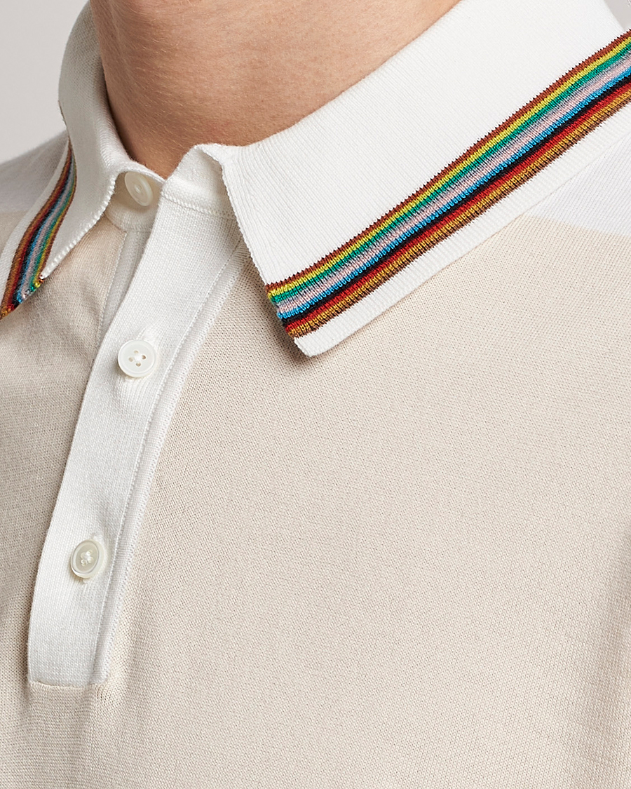 Mies | Puserot | Paul Smith | Organic cotton Knitted Polo White