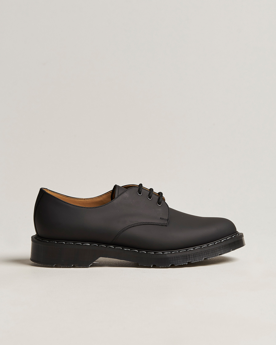 Mies | Solovair 3 Eye Gibson Shoe Black Greasy | Solovair | 3 Eye Gibson Shoe Black Greasy