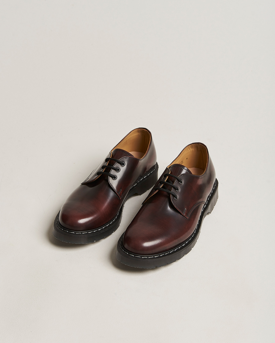 Mies | Derby-kengät | Solovair | 3 Eye Gibson Shoe Burgundy Shine