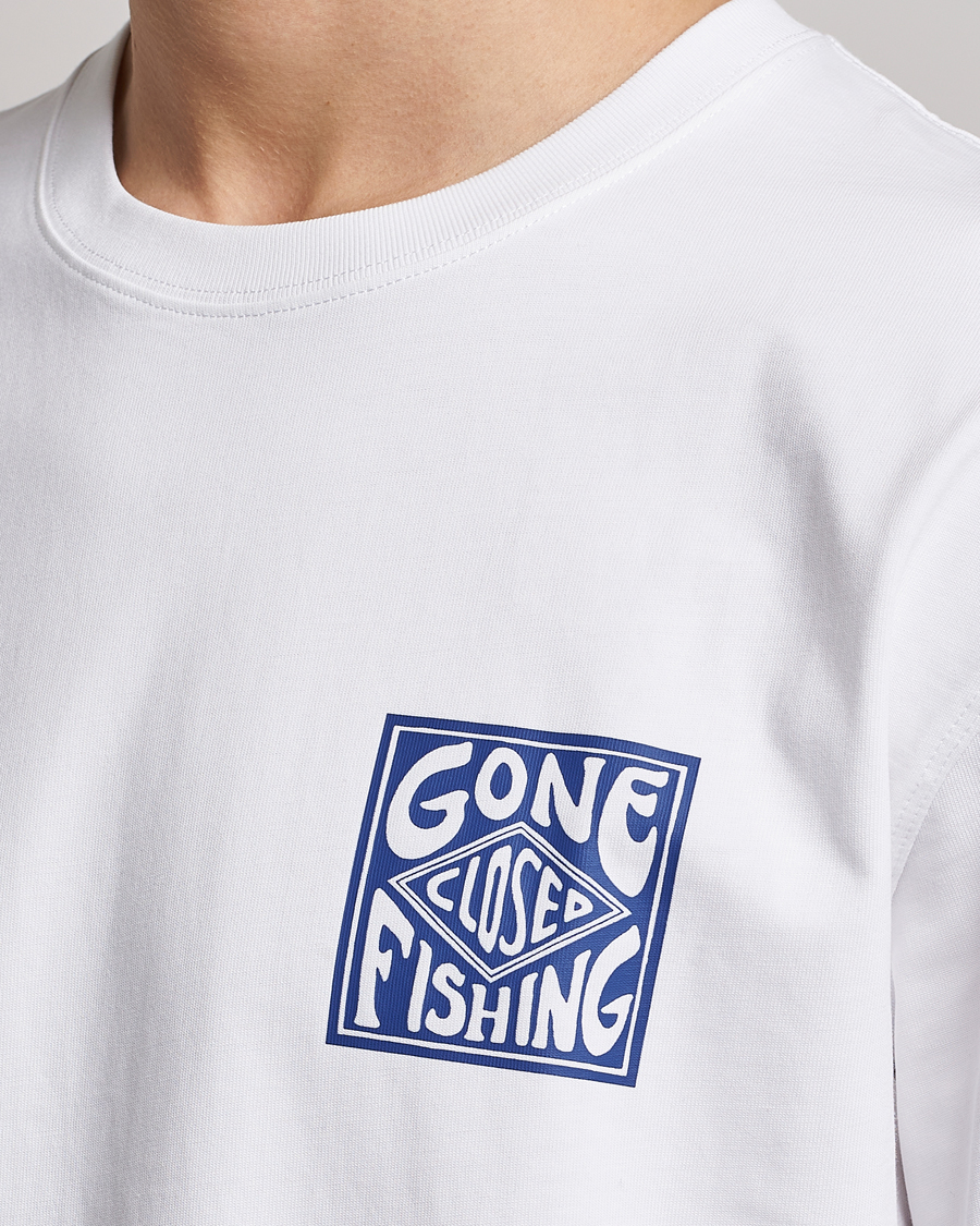 Mies | T-paidat | Samsøe Samsøe | Samsøe & Samsøe Gone Fishing T-Shirt White