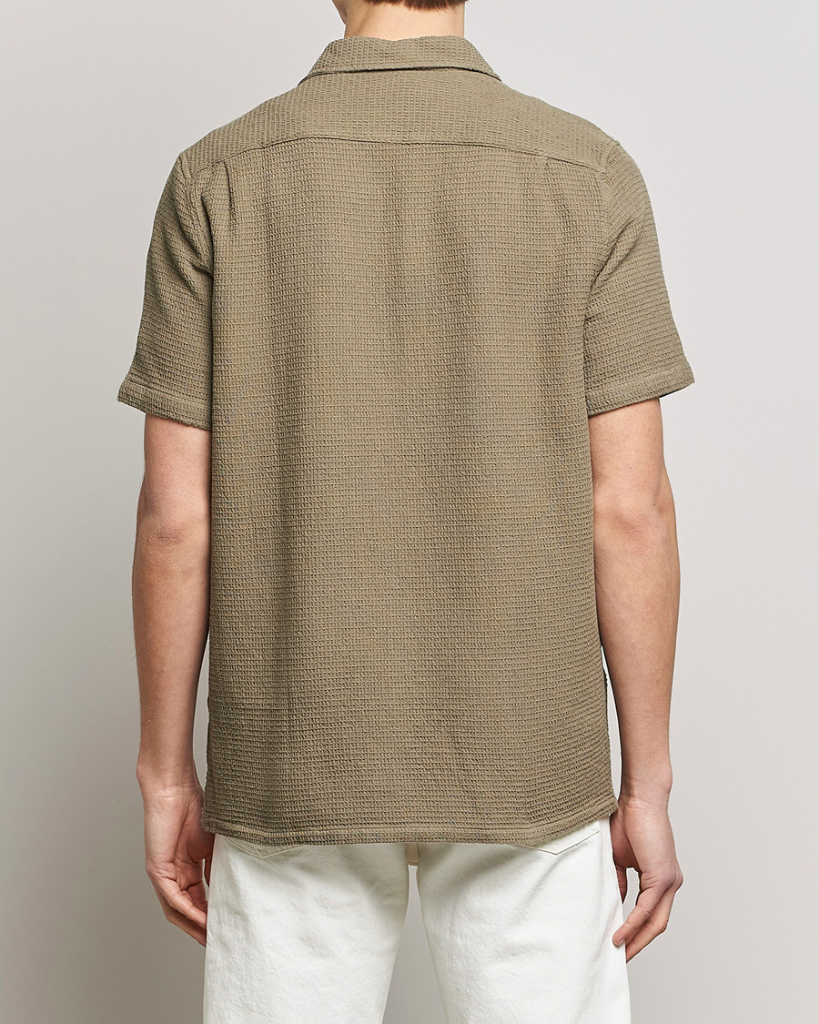 Mies | Kauluspaidat | Samsøe Samsøe | Samsøe & Samsøe Avan Organic Cotton Short Sleeve Shirt Brindle