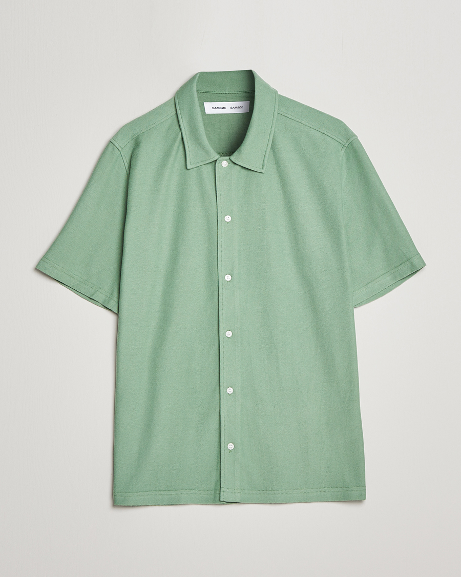 Mies | Kauluspaidat | Samsøe Samsøe | Samsøe & Samsøe Kvistbro Organic Cotton Shirt Basil