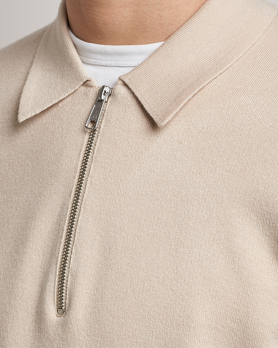 Mies | Puserot | Samsøe Samsøe | Samsøe & Samsøe Guna Half Zip Sweater Oatmeal