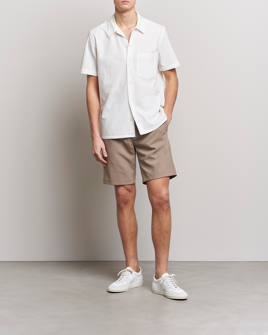 Mies | Kauluspaidat | Samsøe Samsøe | Samsøe & Samsøe Avan Organic Cotton Short Sleeve Shirt White