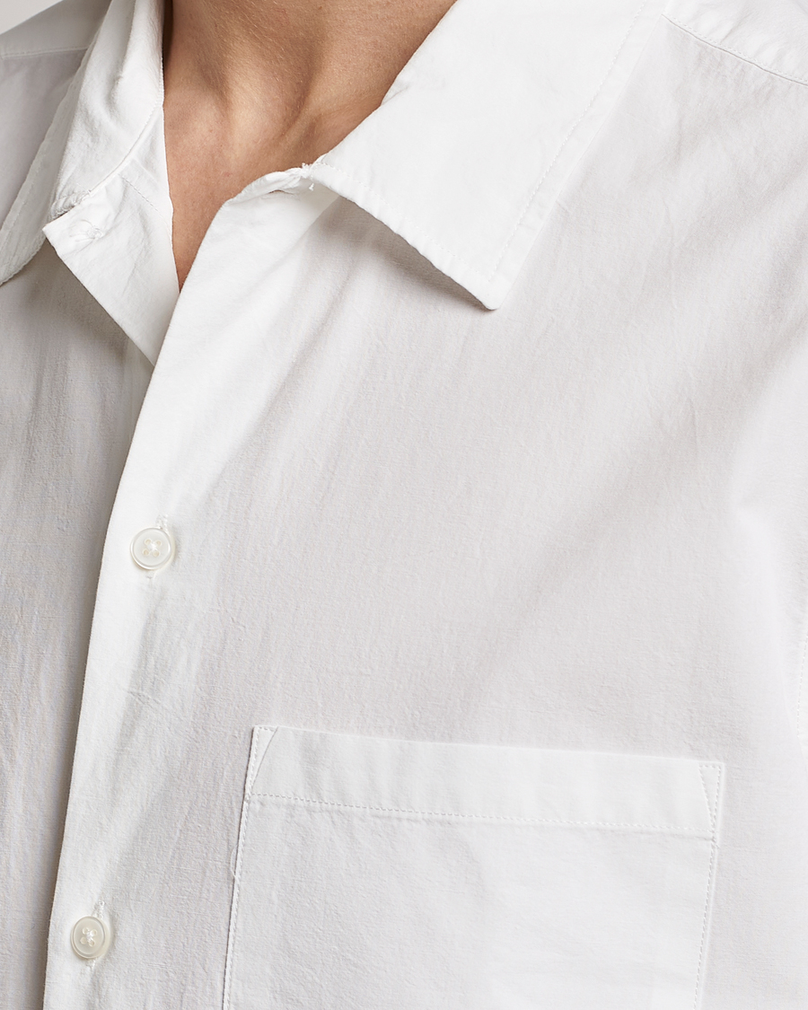 Mies | Kauluspaidat | Samsøe Samsøe | Samsøe & Samsøe Avan Organic Cotton Short Sleeve Shirt White