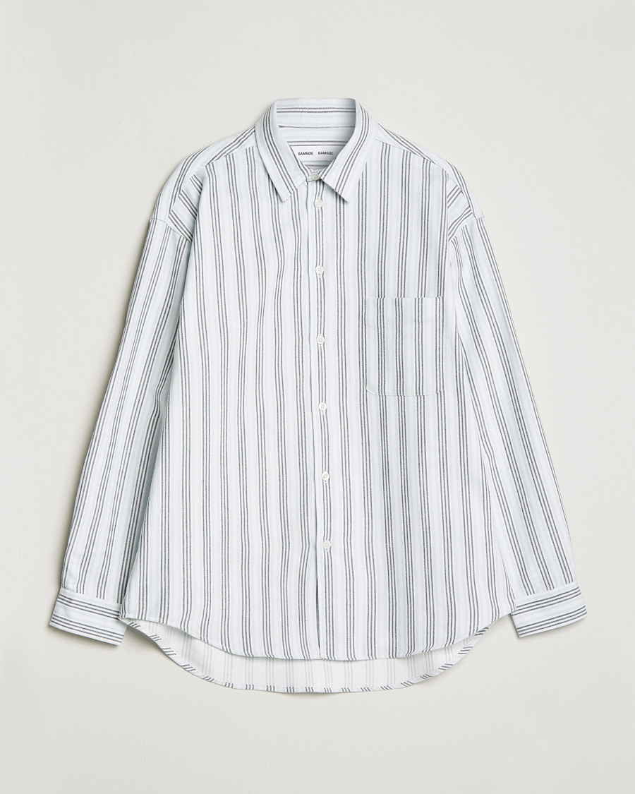 Mies | Kauluspaidat | Samsøe Samsøe | Samsøe & Samsøe Luan Cotton Shirt Salute Stripe
