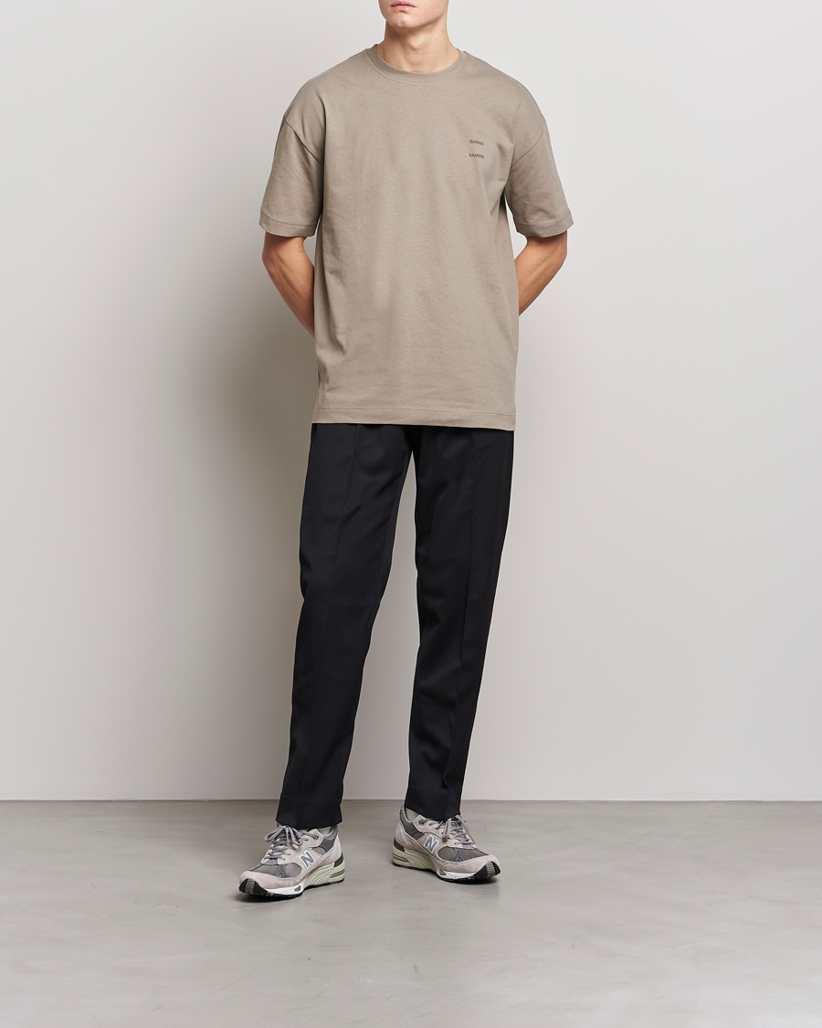Mies | T-paidat | Samsøe Samsøe | Samsøe & Samsøe Joel Organic Cotton T-Shirt Brindle