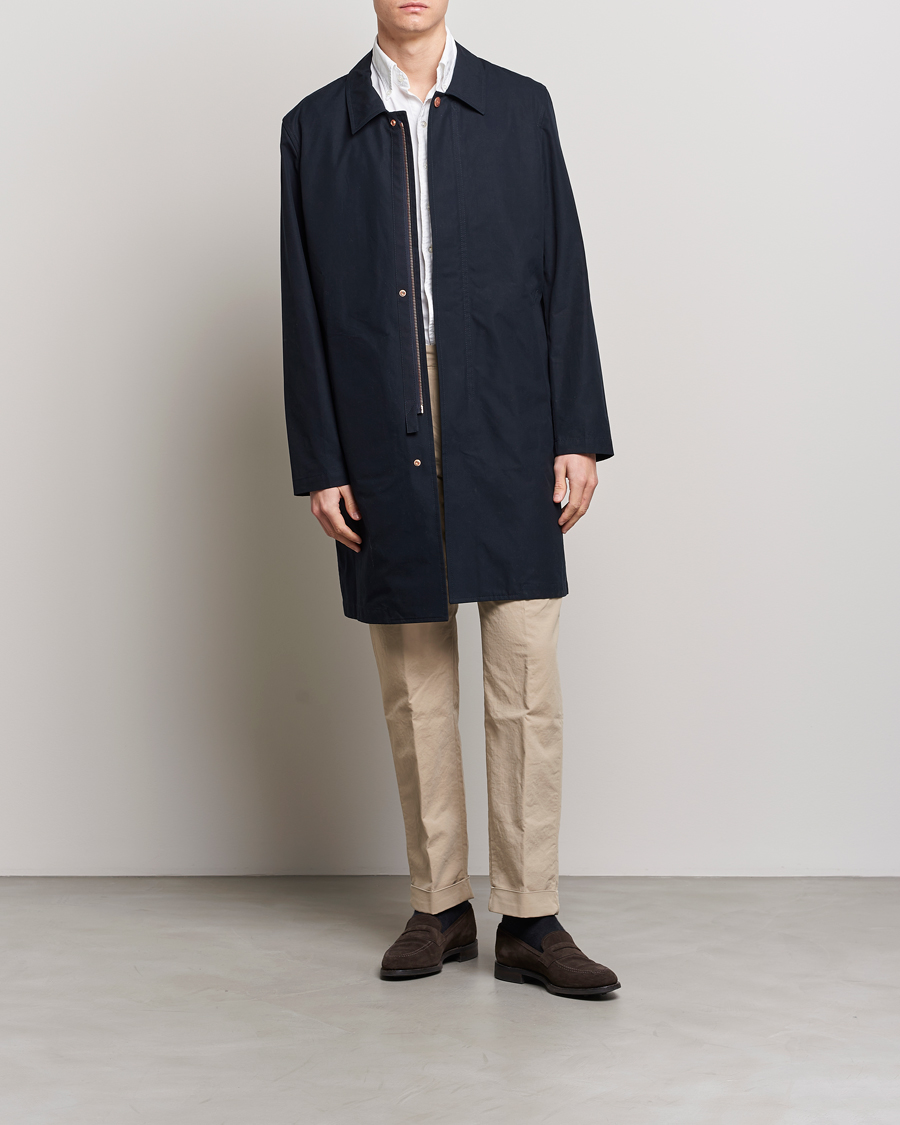 Mies | Takit | Private White V.C. | Unlined Cotton Ventile Mac Coat 3.0 Midnight