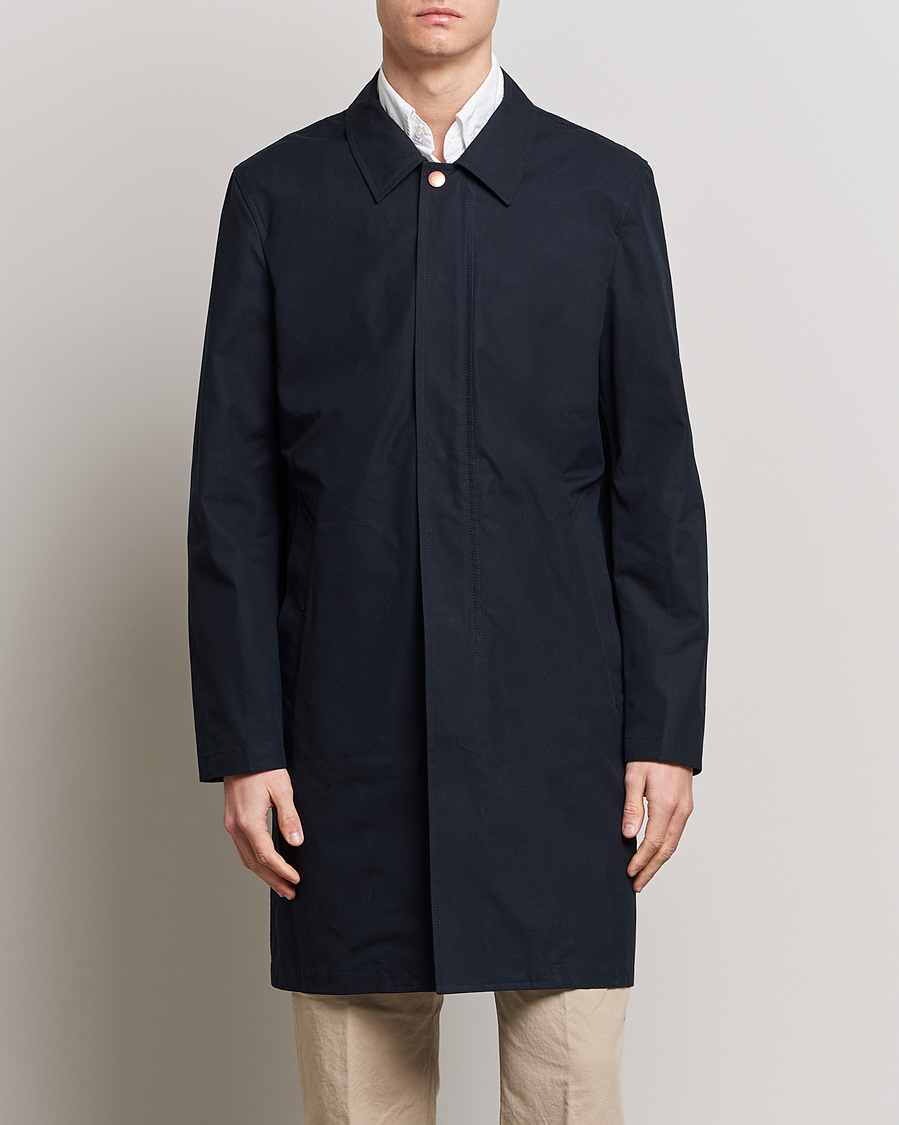 Mies | Vaatteet | Private White V.C. | Unlined Cotton Ventile Mac Coat 3.0 Midnight