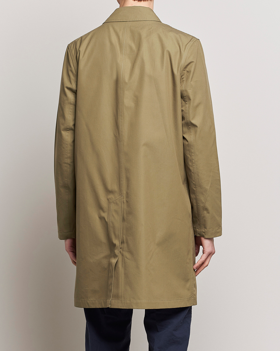 Mies | Takit | Private White V.C. | Unlined Cotton Ventile Mac Coat 3.0 Sage