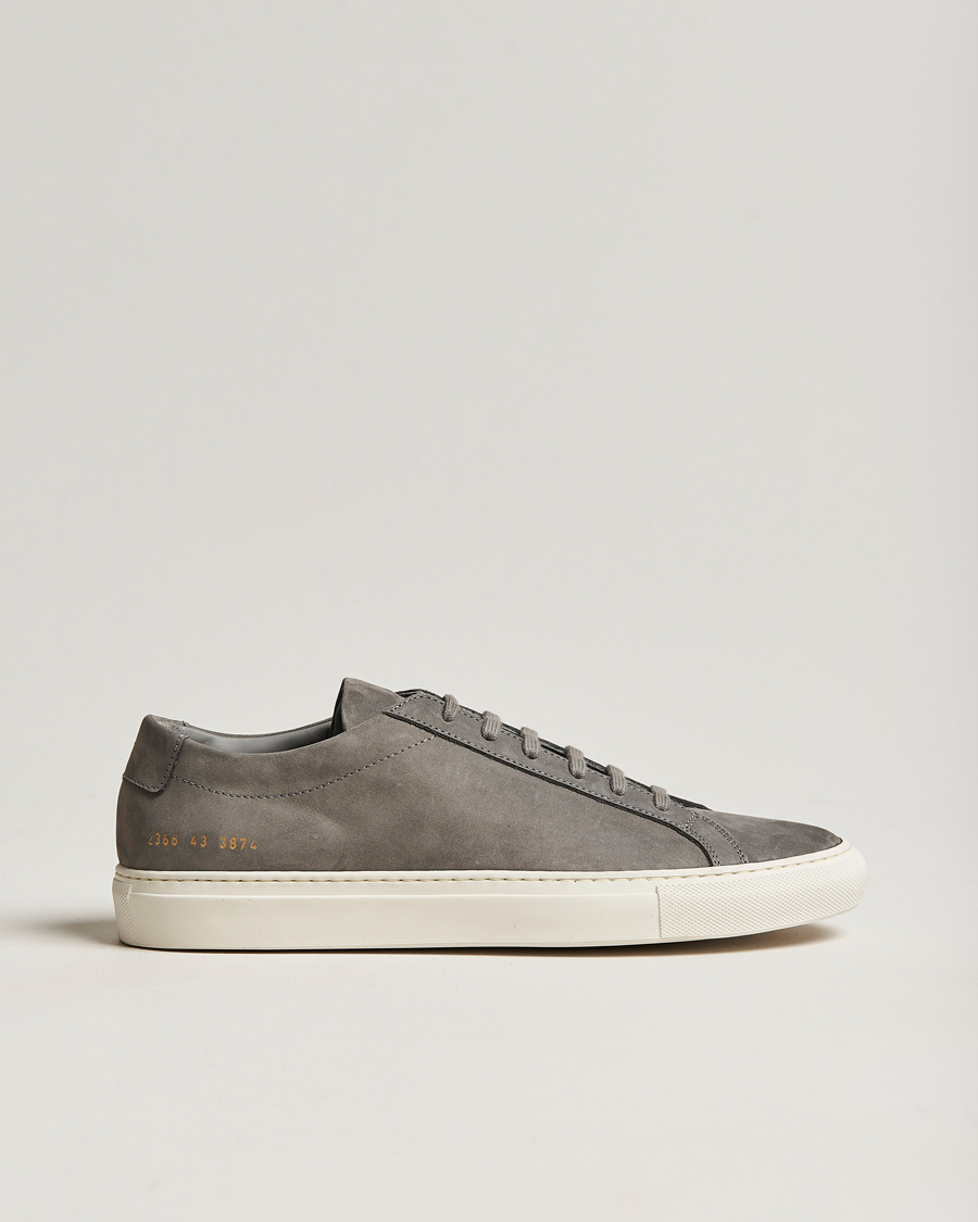 Mies | Common Projects Original Achilles Nubuck Sneaker Warm Grey | Common Projects | Original Achilles Nubuck Sneaker Warm Grey