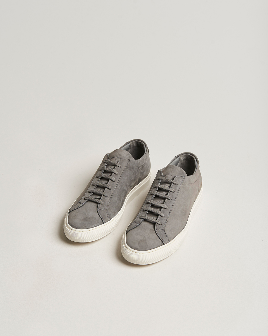 Mies |  | Common Projects | Original Achilles Nubuck Sneaker Warm Grey