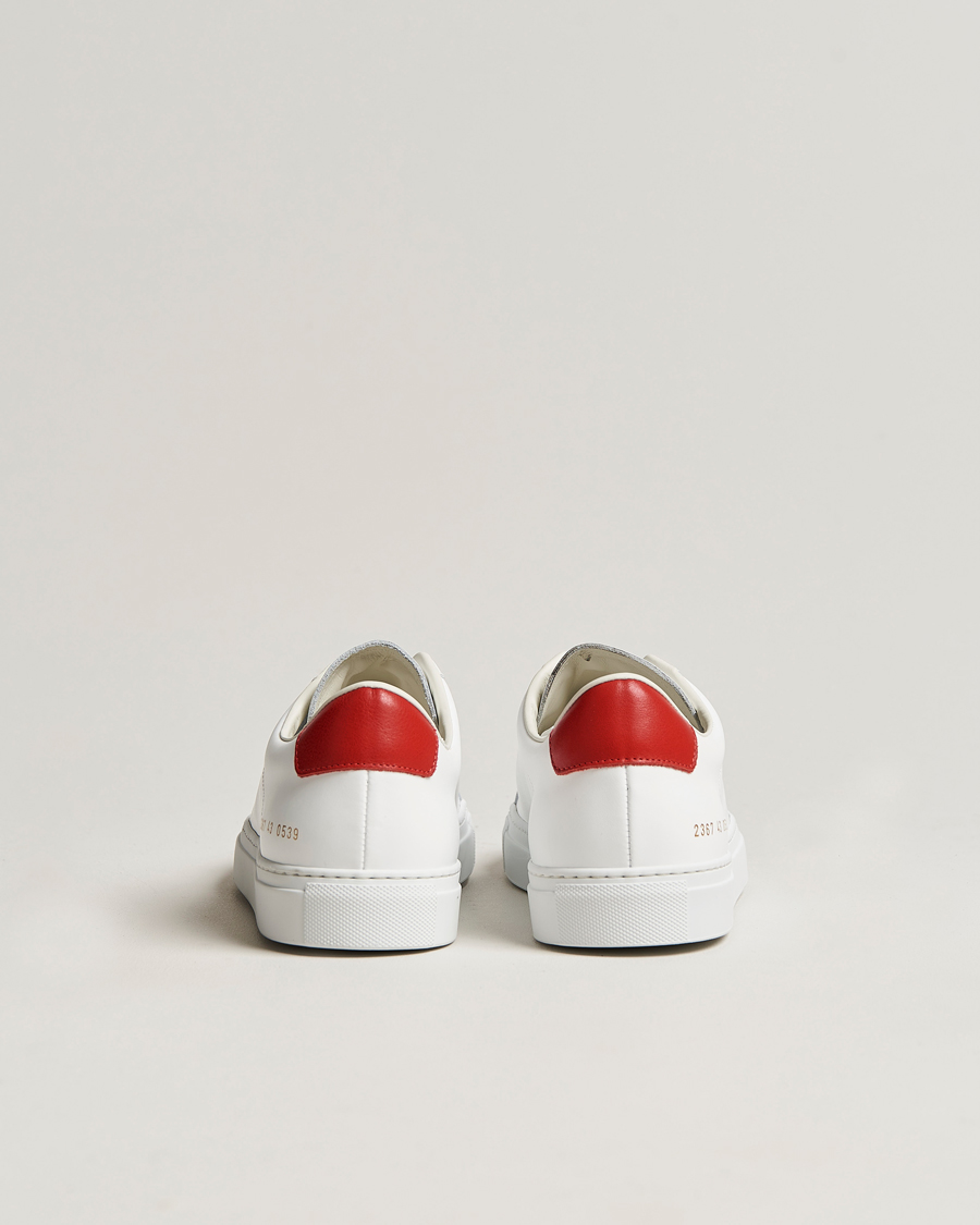Mies | Common Projects Retro Low Suede Sneaker White/Red | Common Projects | Retro Low Suede Sneaker White/Red