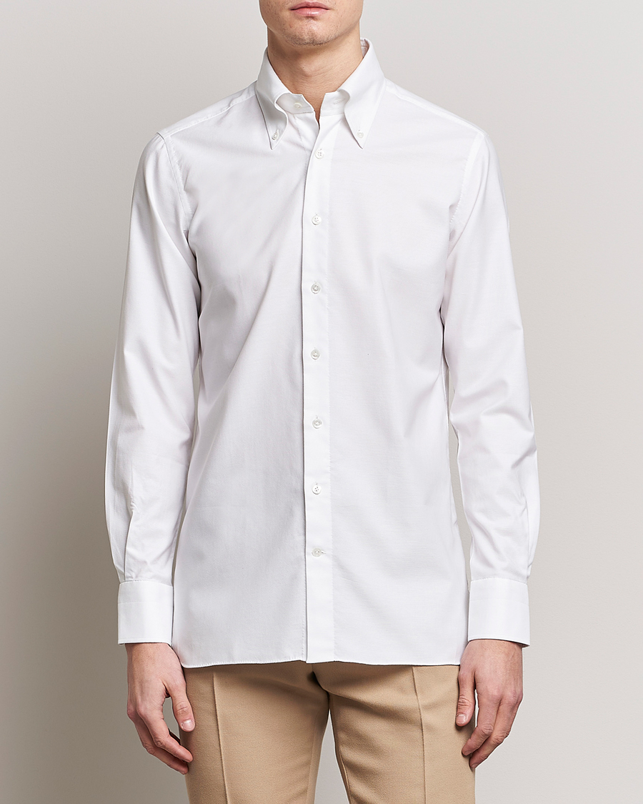 Mies | 100Hands | 100Hands | Gold Line Natural Stretch Oxford Shirt White