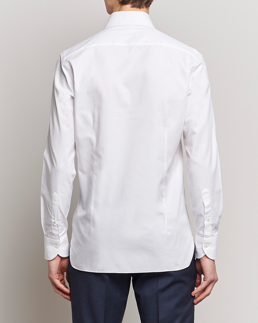 Mies | Kauluspaidat | 100Hands | Gold Line Cotton Twill Cut Away Shirt White