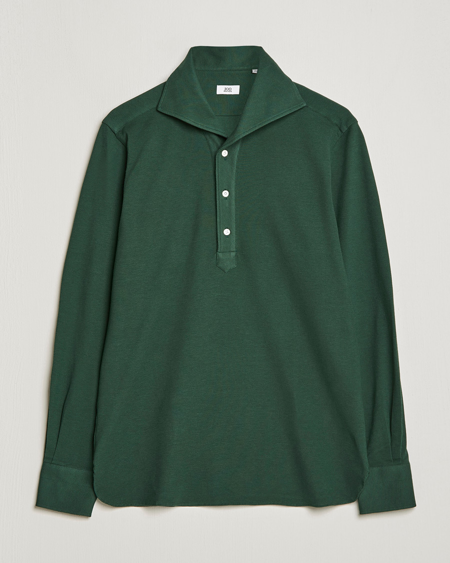 Mies | Kauluspaidat | 100Hands | Signature One Piece Jersey Polo Emerald Green