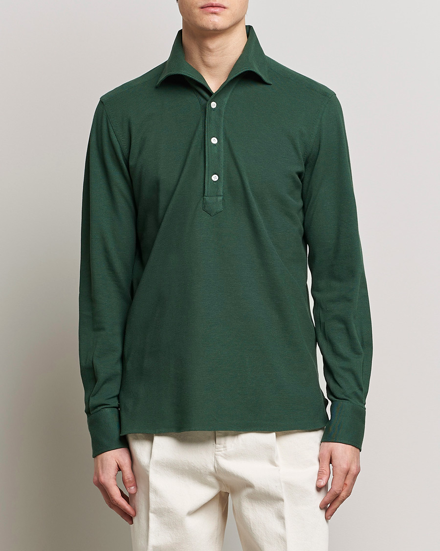 Mies | Vaatteet | 100Hands | Signature One Piece Jersey Polo Emerald Green