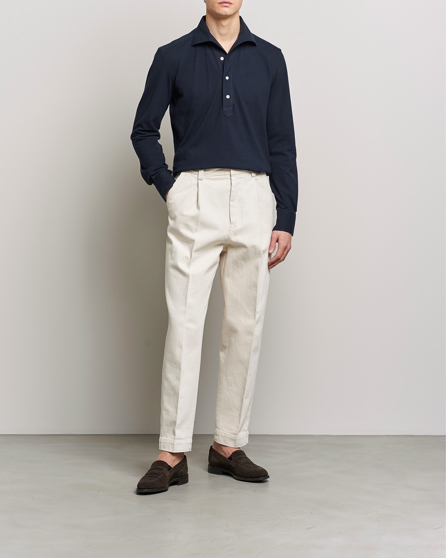 Mies | Kauluspaidat | 100Hands | Signature One Piece Jersey Polo Navy