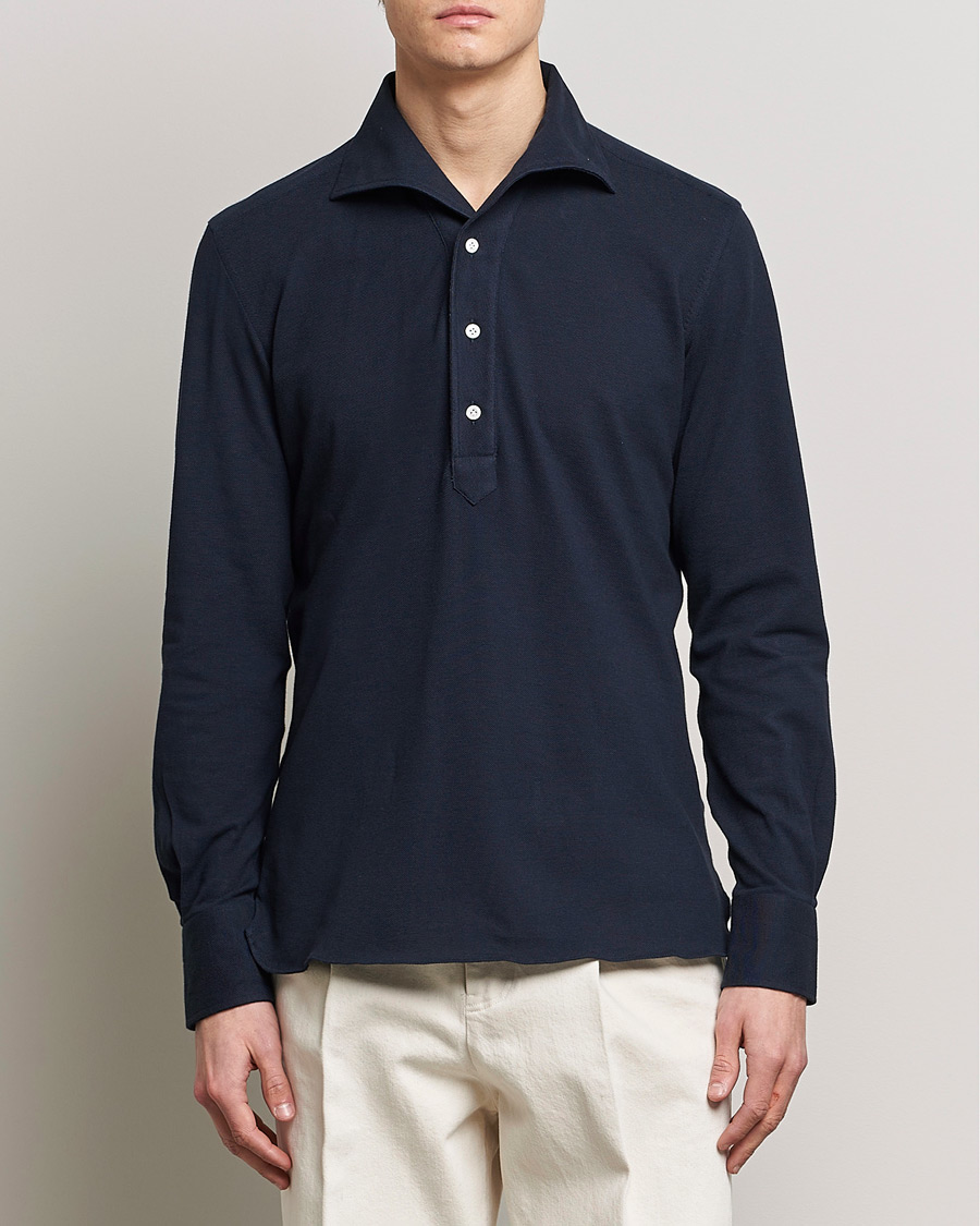 Mies | Luxury Brands | 100Hands | Signature One Piece Jersey Polo Navy