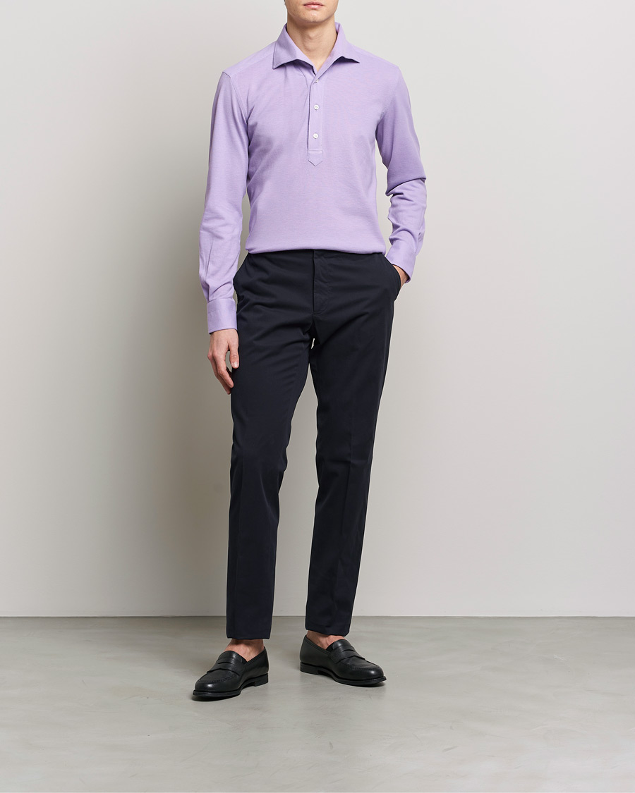 Mies | Kauluspaidat | 100Hands | Signature One Piece Jersey Polo Light Purple