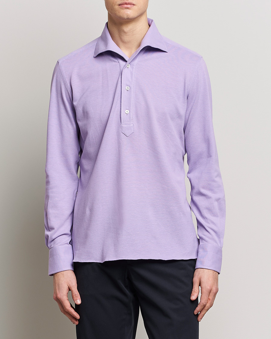 Mies | 100Hands | 100Hands | Signature One Piece Jersey Polo Light Purple