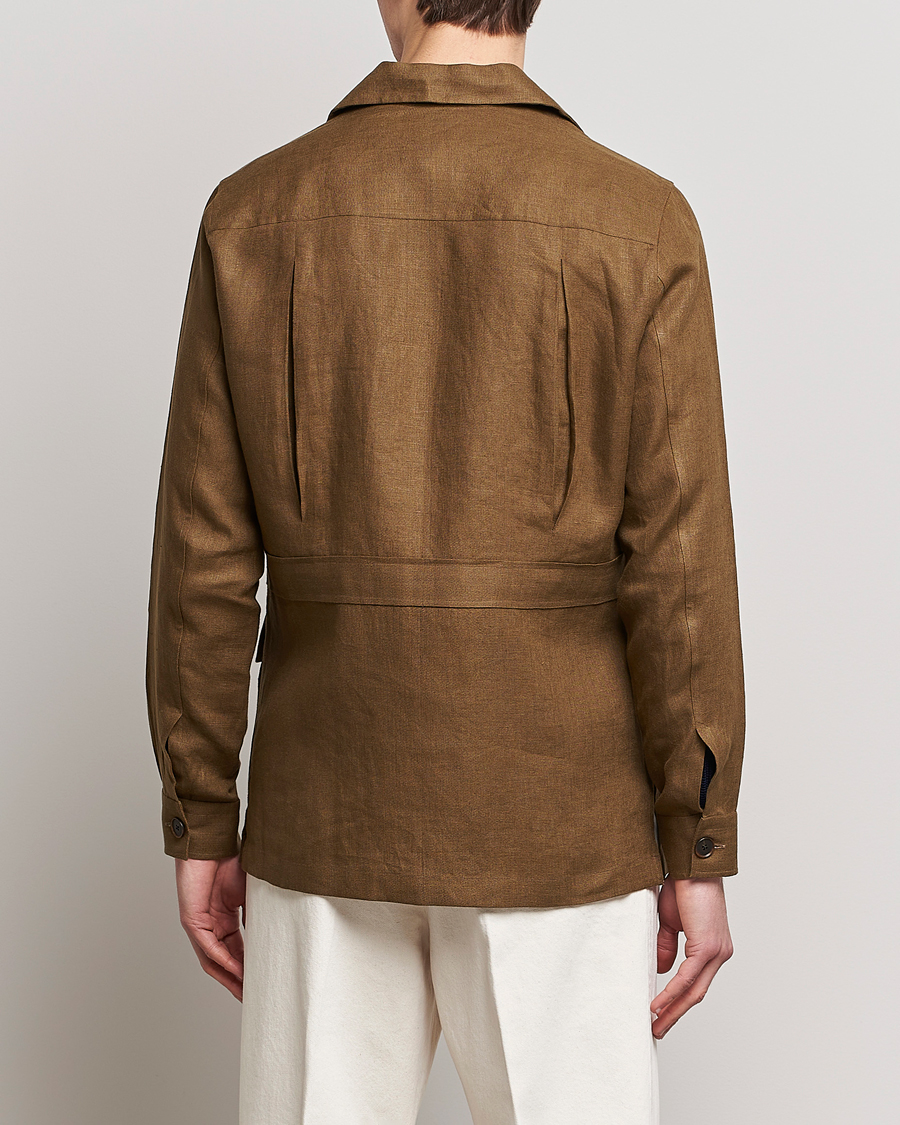 Mies | Takit | 100Hands | Linen Travellers Jacket Green