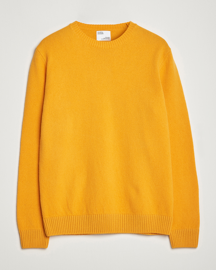 Mies | Puserot | Colorful Standard | Classic Merino Wool Crew Neck Burned Yellow
