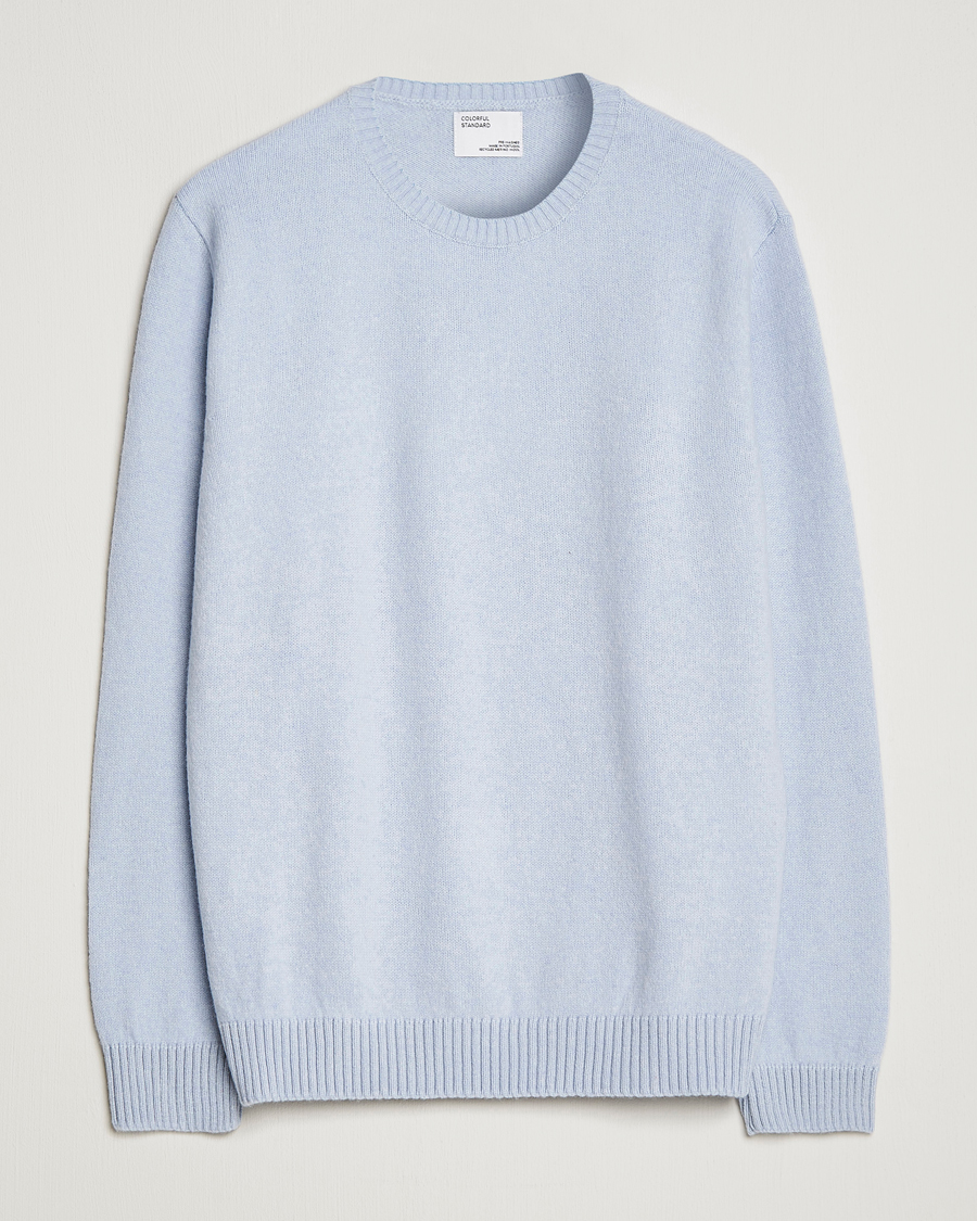 Mies | Puserot | Colorful Standard | Classic Merino Wool Crew Neck Polar Blue