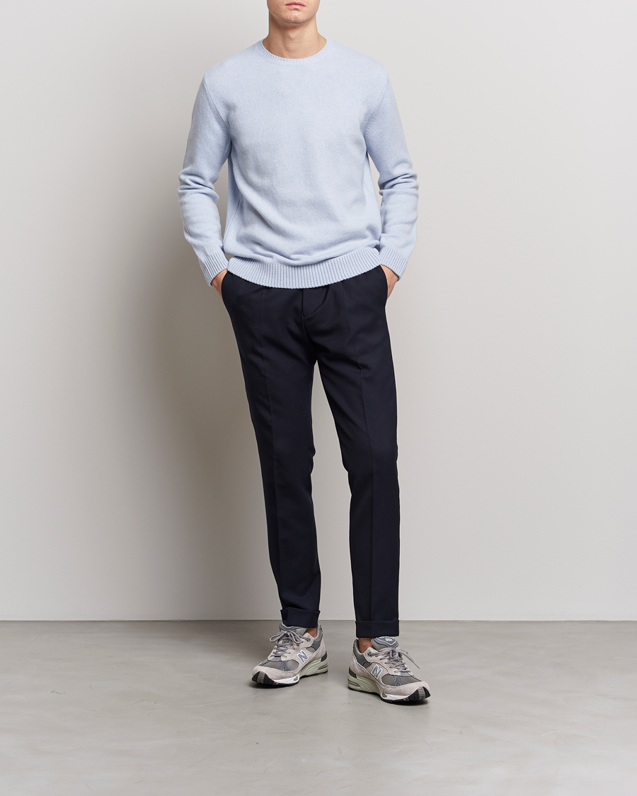 Mies | Puserot | Colorful Standard | Classic Merino Wool Crew Neck Polar Blue