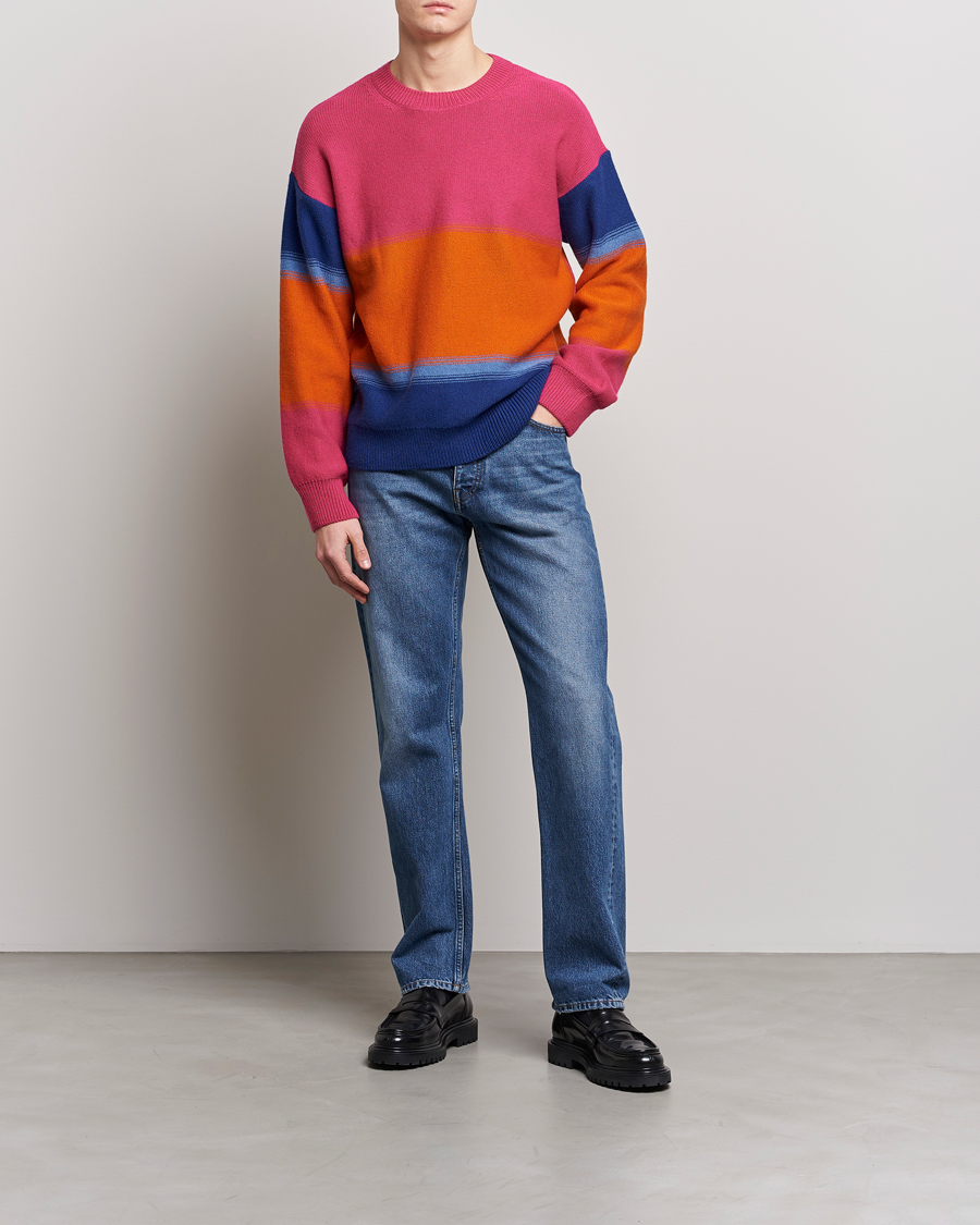 Mies | Puserot | GANT | Degraded Striped Knitted Sweater Multi