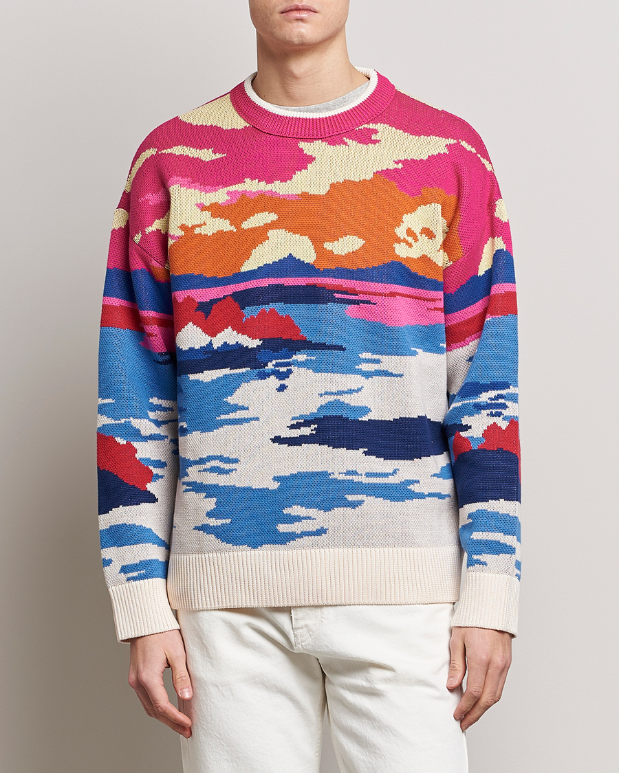 Mies |  | GANT | Landscape Printed Knitted Crew Neck Multi
