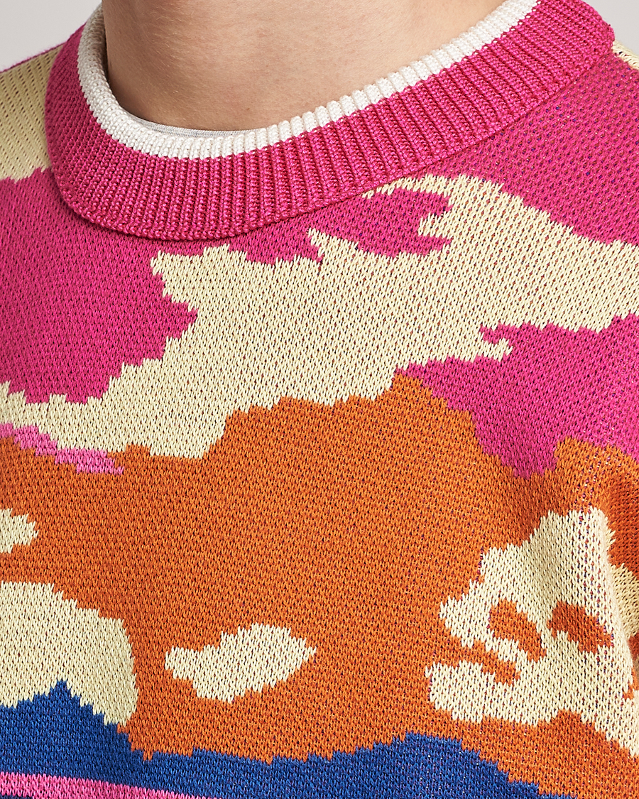 Mies | Puserot | GANT | Landscape Printed Knitted Crew Neck Multi