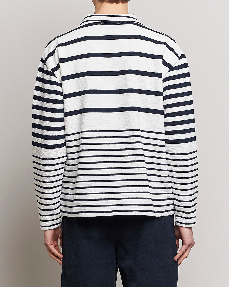 Mies | Puserot | GANT | Heavy Knitted Striped Rugger Eggshell