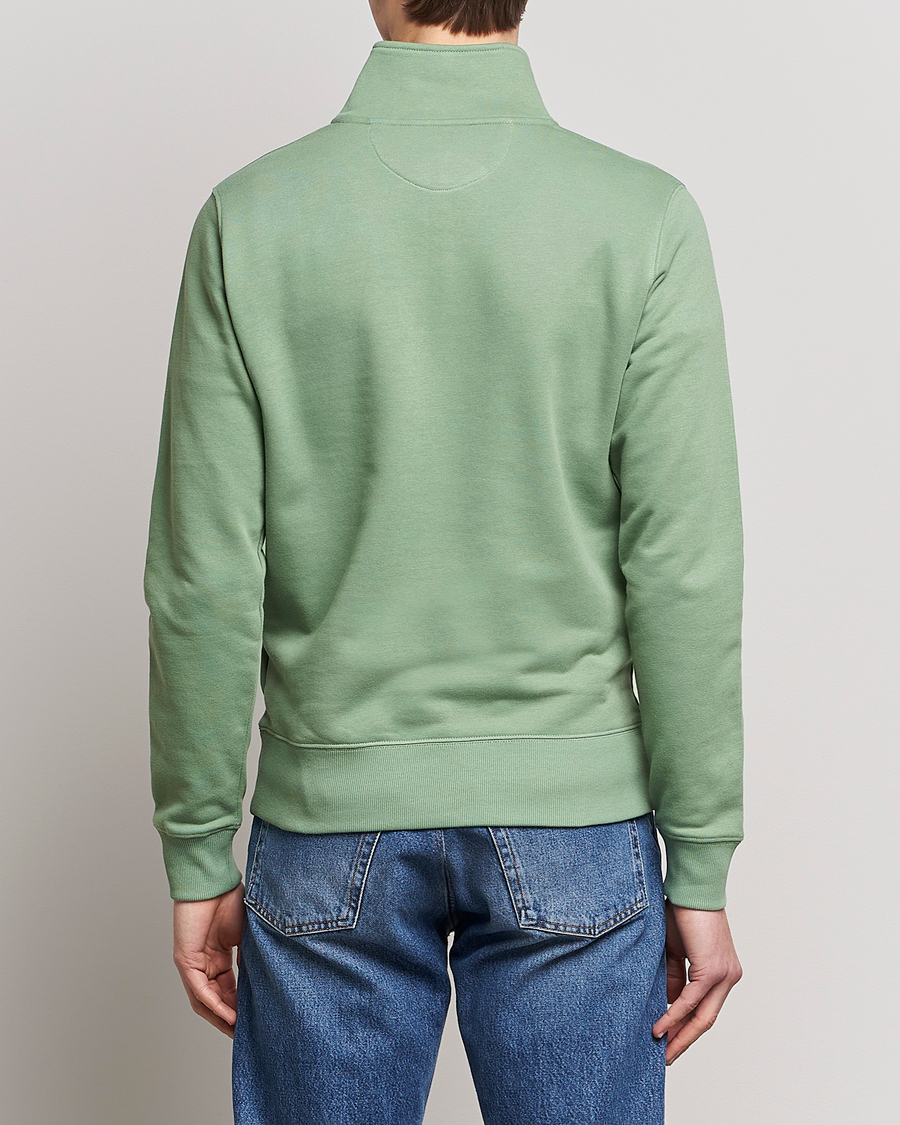 Mies | Puserot | GANT | Original Shield Logo Half-Zip Kalamata Green