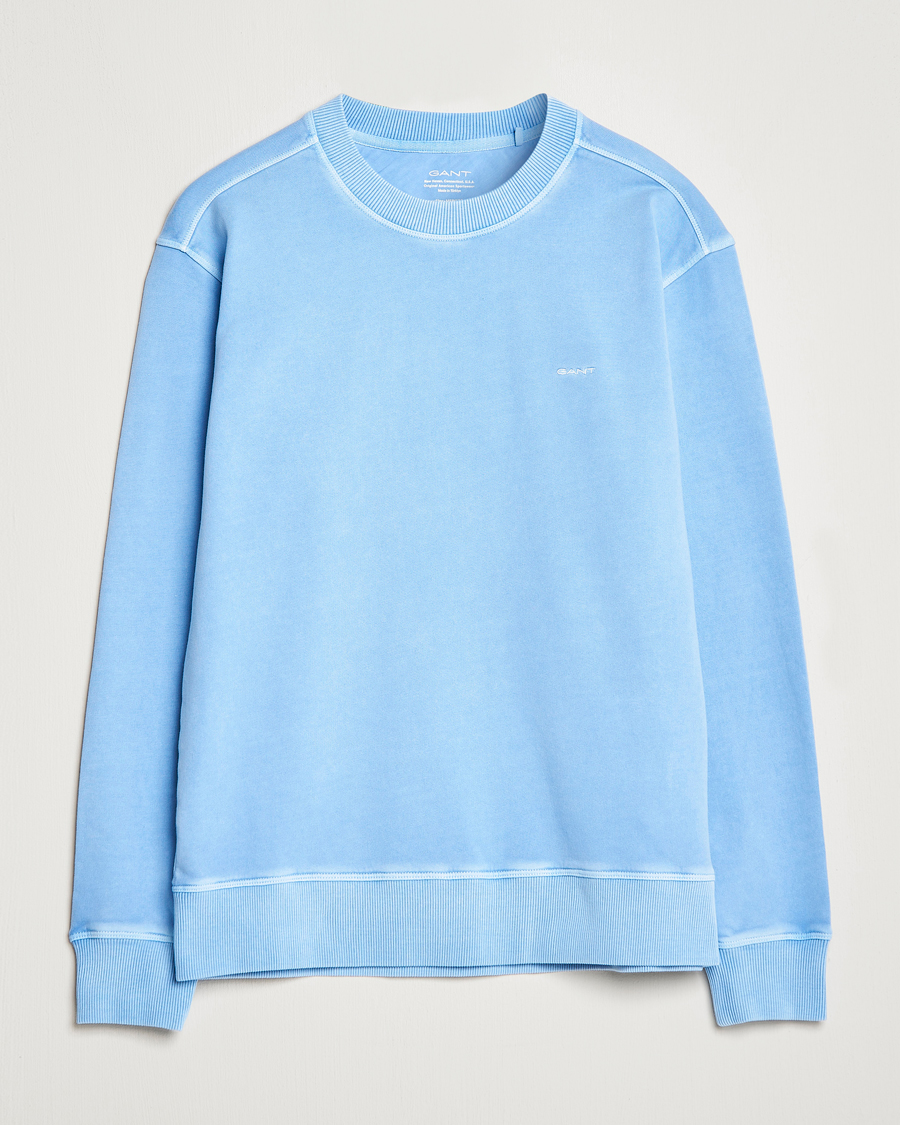 Mies | Puserot | GANT | Sunbleached Crew Neck Sweatshirt Gentle Blue
