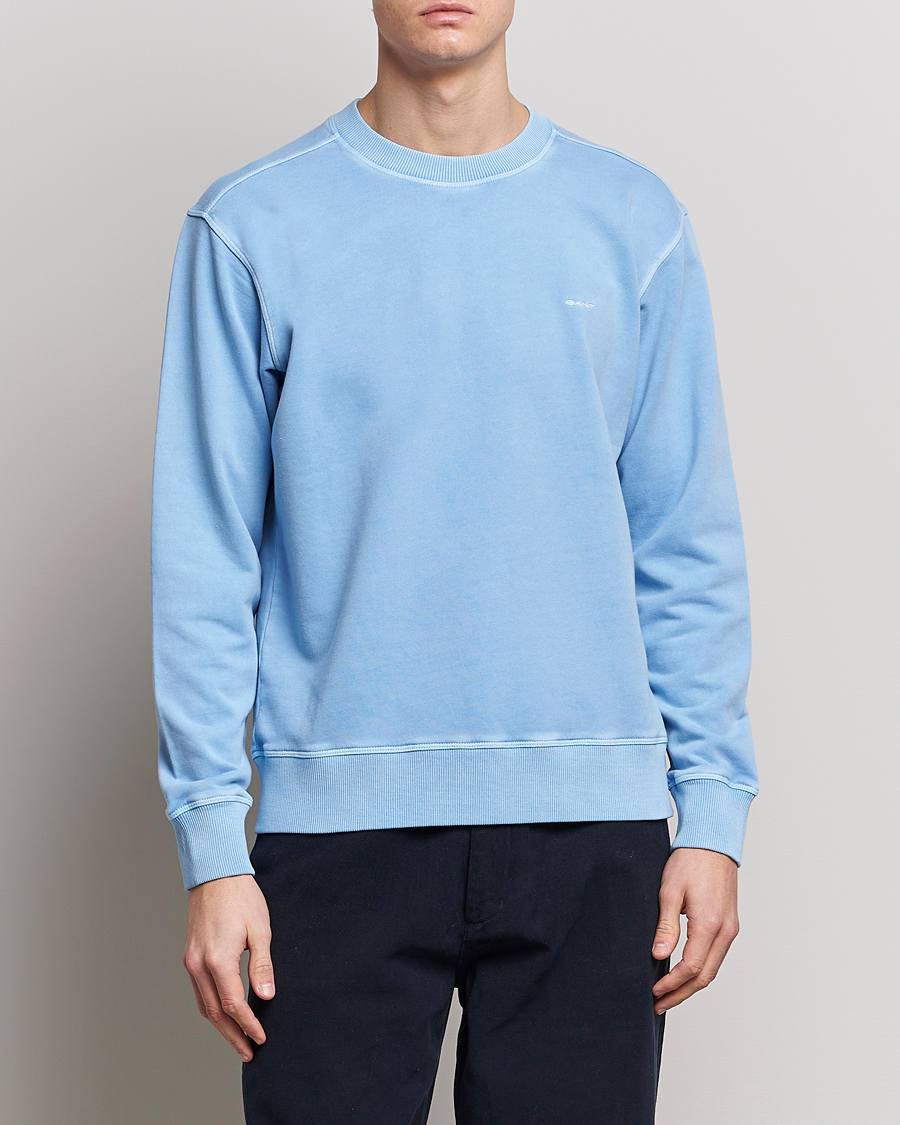 Mies | Collegepuserot | GANT | Sunbleached Crew Neck Sweatshirt Gentle Blue