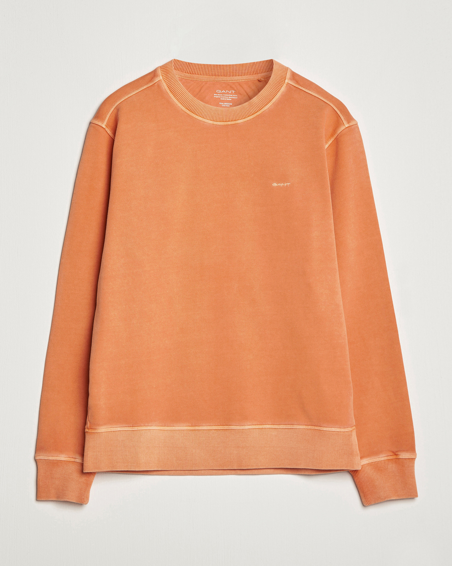 Mies | Puserot | GANT | Sunbleached Crew Neck Sweatshirt Orange