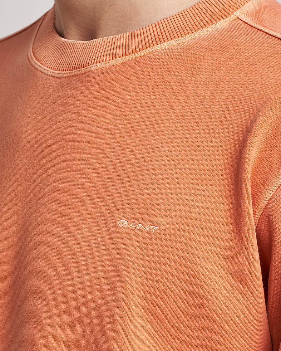 Mies | Puserot | GANT | Sunbleached Crew Neck Sweatshirt Orange