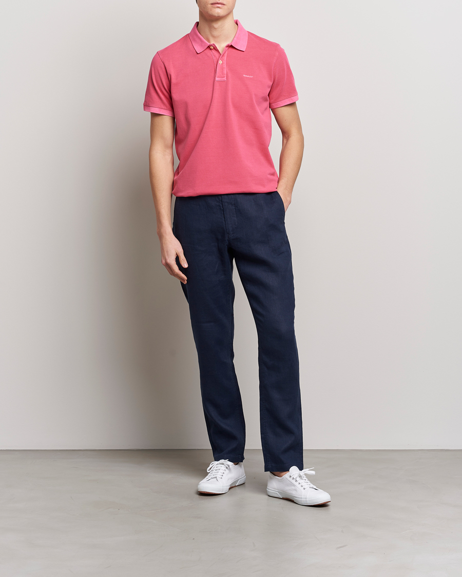 Mies | Pikeet | GANT | Sunbleached Polo Magenta Pink